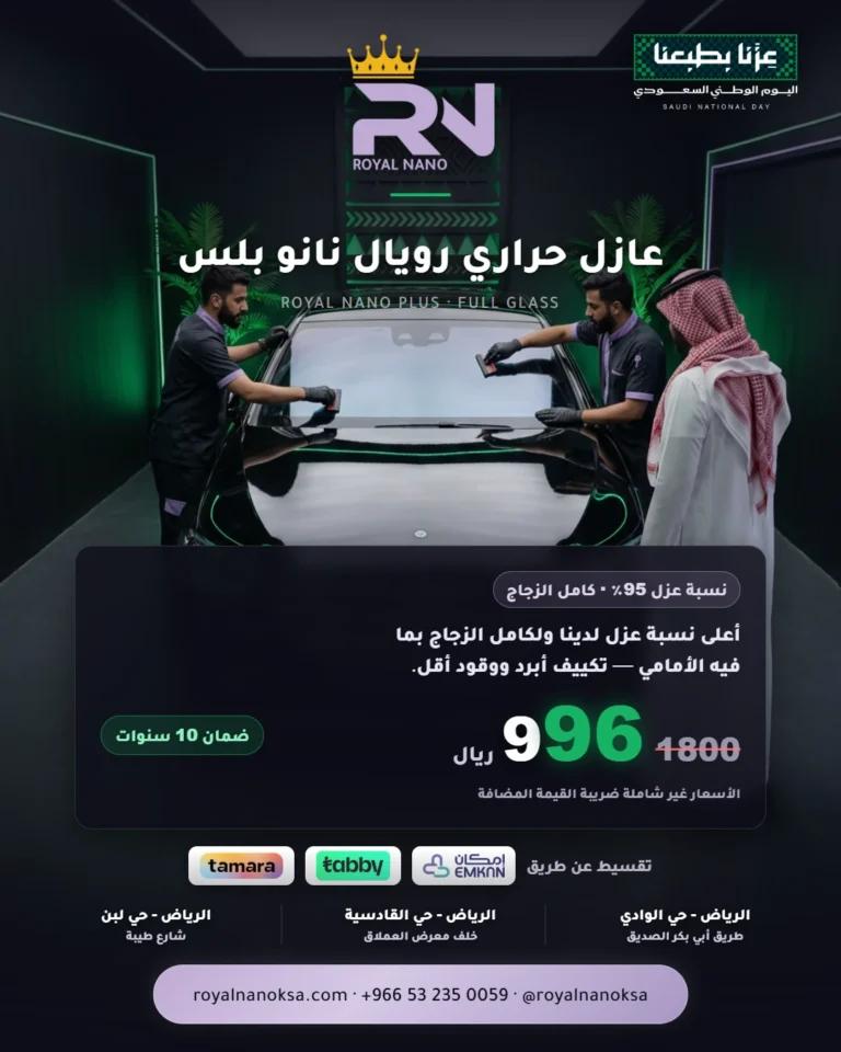 عازل حراري رويال نانو بلس — ROYAL NANO PLUS · FULL GLASS